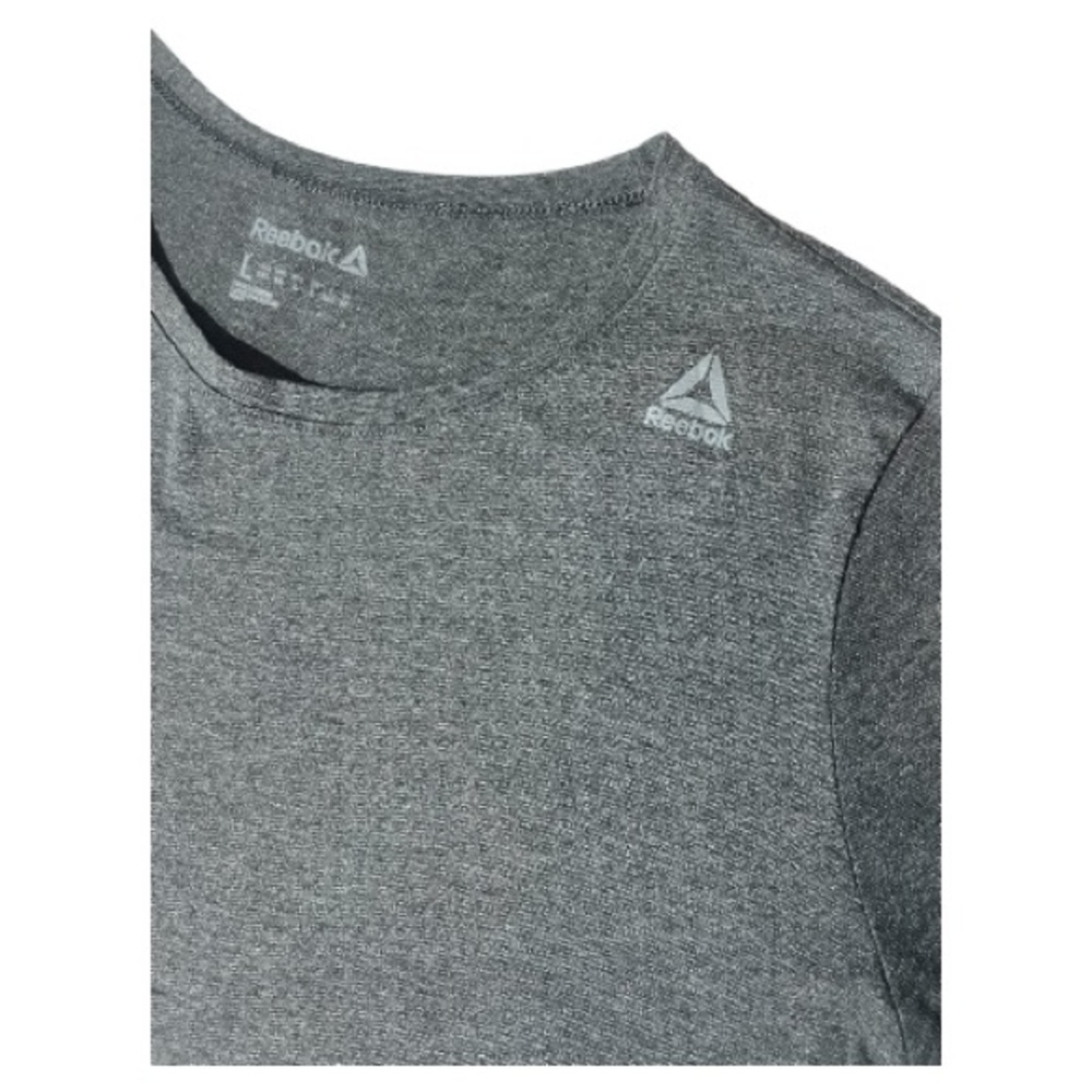 Reebok T-Shirt Short Sleeve Tee Heather Dark Gray